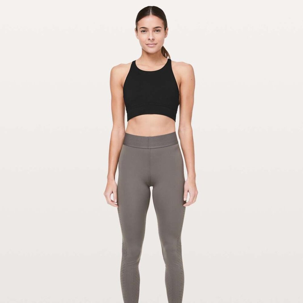 Lululemon Ride & Reflect Black Sports Bra - Size 6